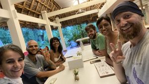 Happy vegans 🌱   at Nowana in Kuilapalayam
