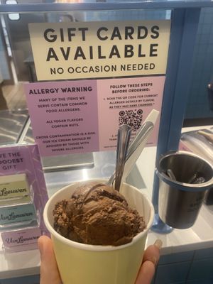 Vegan Dark Chocolate & churro   at Van Leeuwen Ice Cream - Upper East Side in New York City