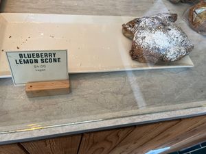 Vegan Blueberry Lemon Scone  at Kits Beach Coffee in Vancouver
