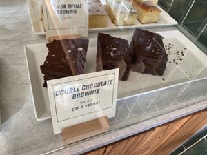 Chocolate brownie   at Kits Beach Coffee in Vancouver