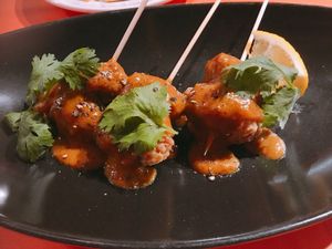 KBC vegan satay at Kick Back Cafe in Tokyo