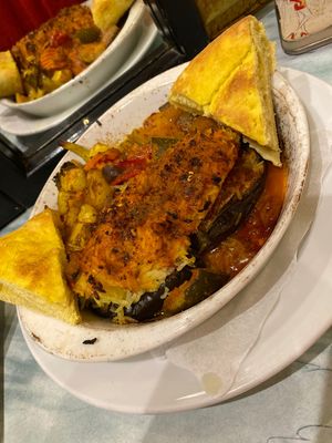 Veganer Auberginen Auflauf  at Safran in Oldenburg