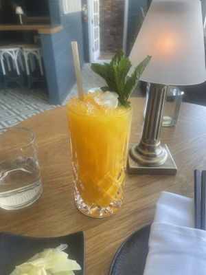 Non alcoholic mango habanero slush    at Niku Nashi Sushi in Los Angeles