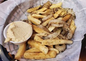 Fries!! at Falafels in Bloomington