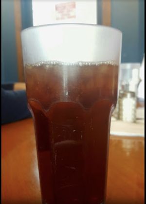 Black tea with mint  at Falafels in Bloomington