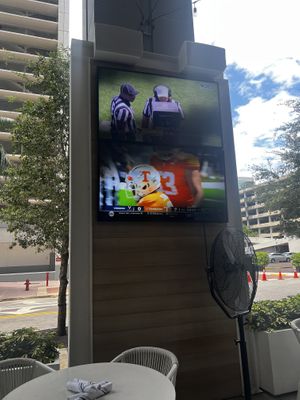 Tons of tv’s to watch the games  at Moxies in Fort Lauderdale