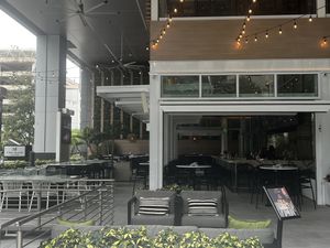 Perfect outdoor patio  at Moxies in Fort Lauderdale