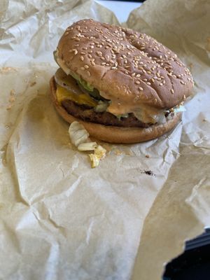 Mic Drop Burger  at 2 Phat Vegans in New Orleans