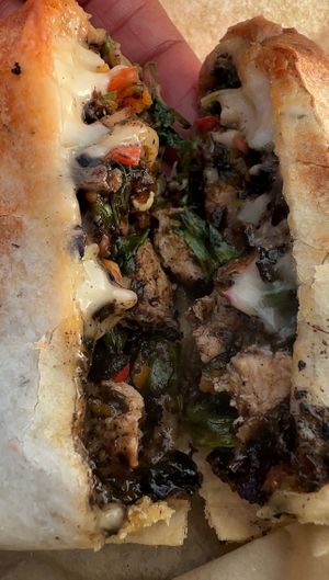 The Jerk chicken wrap at 2 Phat Vegans in New Orleans