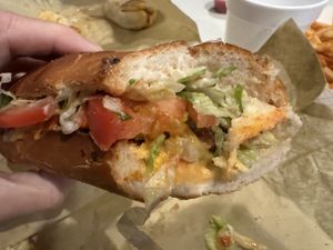 Sausage PoBoy   at 2 Phat Vegans in New Orleans