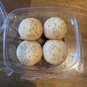 Lemon poppyseed muffins  at 2 Phat Vegans in New Orleans