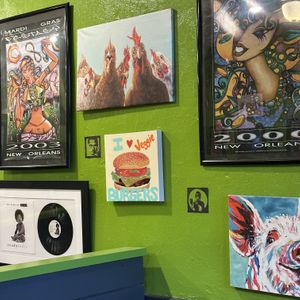 Wall art  at 2 Phat Vegans in New Orleans