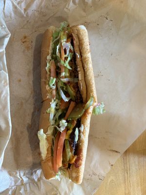 po boi  at 2 Phat Vegans in New Orleans