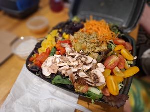 Vegan salad at 2 Phat Vegans in New Orleans