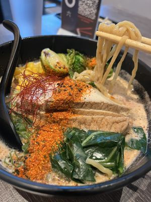 Tony flame  at Kotsu Ramen & Gyoza in Redondo Beach