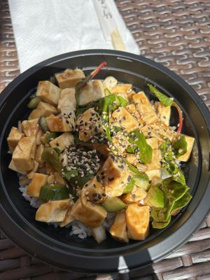 Tofu Teriyaki Poke Bowl   at Maguro Spot in Honolulu