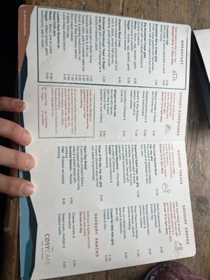   at The Cosy Cafe in Hay-on-wye