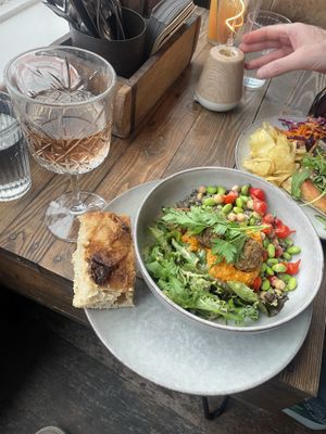   at The Cosy Cafe in Hay-on-wye