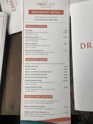   at The Cosy Cafe in Hay-on-wye