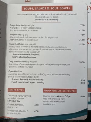   at The Cosy Cafe in Hay-on-wye