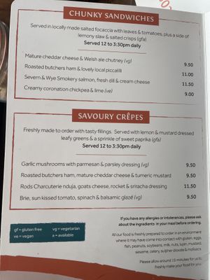   at The Cosy Cafe in Hay-on-wye