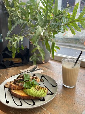   at The Cosy Cafe in Hay-on-wye