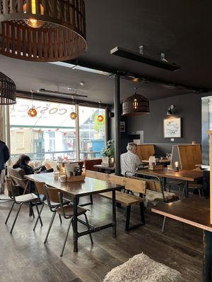   at The Cosy Cafe in Hay-on-wye