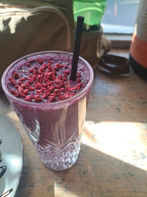 Smoothie at The Cosy Cafe in Hay-on-wye