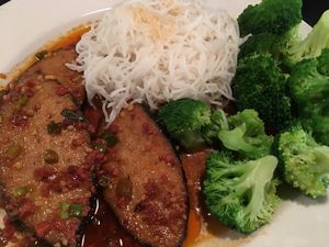 Blackened "Tuna" at Boba House in Greensboro