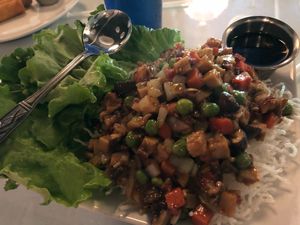 Lettuce wraps!!! at Boba House in Greensboro