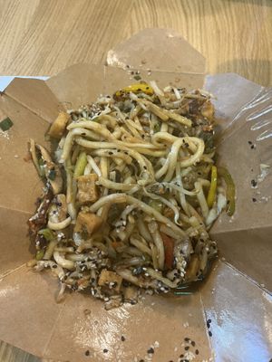 Udon with tofu and wokin sauce   at Wokin - Jindrisska in Prague