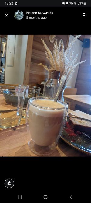 Chai latte with soya milk at Gogo Cafè & Resto in Briancon