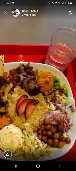 Vegan buddah bowl at Gogo Cafè & Resto in Briancon