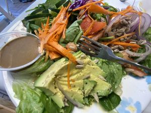 Salad close up  at Try it Raw in Birmingham