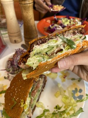 Beet Burger at Try it Raw in Birmingham