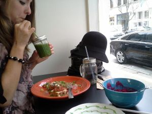 Beet soup was so good and I don’t even like beets. Everything tasted great.   at Try it Raw in Birmingham