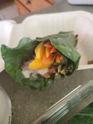 Hand roll at Try it Raw in Birmingham