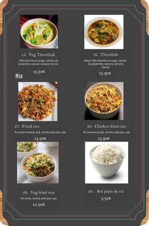 Rice at Momo Hut in Briancon