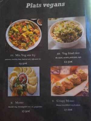 Menu 2 at Momo Hut in Briancon