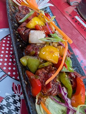 Chili Momos at Momo Hut in Briancon