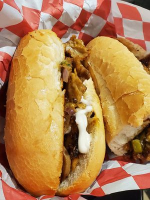 Seitan Cheezesteak Hero at Ro's Diner in Brooklyn