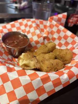 Vegan mozzarella sticks  at Ro's Diner in Brooklyn