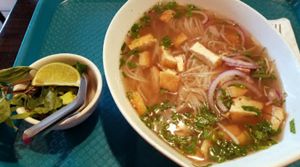  vegan pho at Bamboozle Cafe in Tampa