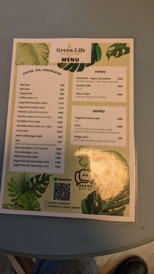  at Green Life Vegan Bakery in Budapest