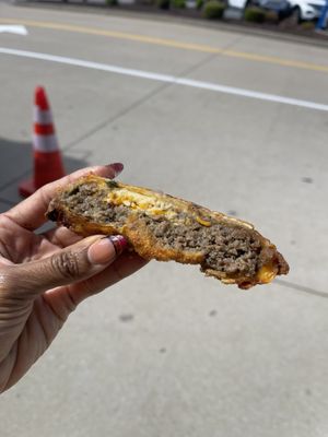 Inside the No Cap Egg Rolls  at Bougie Bites in Overland