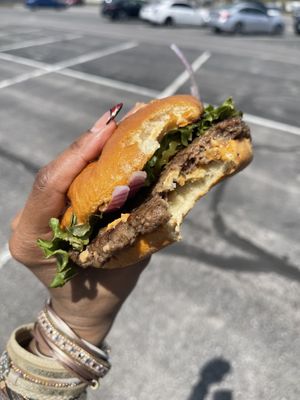 The Bougie AF Burger  at Bougie Bites in Overland