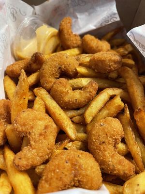 Flewed Out Shrimp  at Bougie Bites in Overland