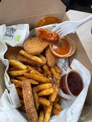 Nashville hot sauce for Chkn tenders  at Bougie Bites in Overland