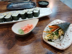 Temaki vegetal cono without Philadelphia at Kali Sushi Bar in Santander