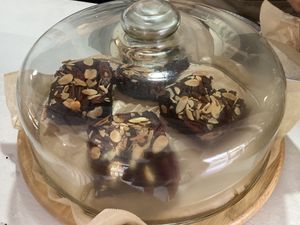 Vegan and gluten-free brownie  at Panis  in Bocas Del Toro